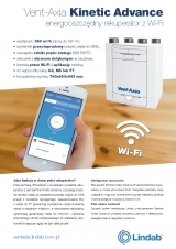 Vent-Axia Kinetic Advance 
- energooszczędny rekuperator z Wi-Fi