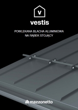 Powlekana blacha aluminiowa na rąbek stojący Vestis