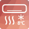 Ogrzewanie 8°C Ogrzewanie 8°C