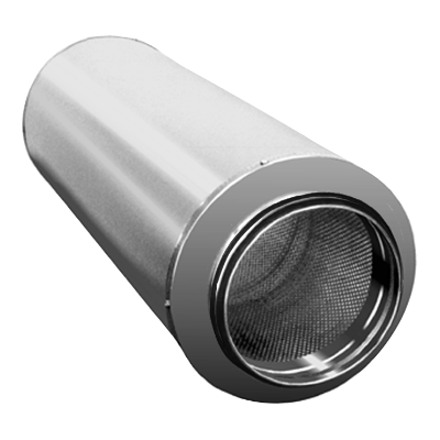 Okrągłe > Tłumik okrągły prosty PVD 100 Okrągłe > Tłumik okrągły prosty PVD 100