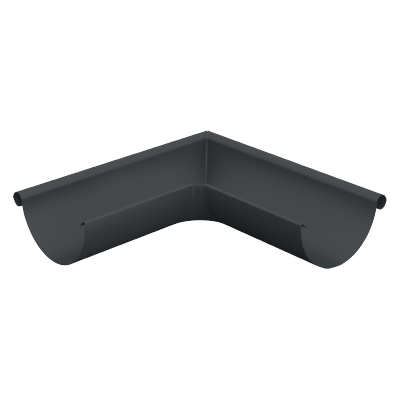 Aluminiowe rynny półokrągłe Lindab Rainline Alu > Aluminiowy zewnętrzny narożnik rynny ARVY Aluminiowe rynny półokrągłe Lindab Rainline Alu > Aluminiowy zewnętrzny narożnik rynny ARVY