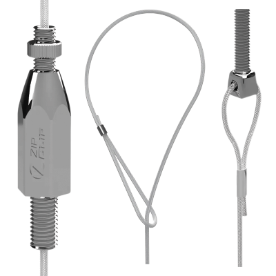 Systemy podwieszeń Lindab Zip‑Clip > System zawieszenia ze śrubą oczkową FASTRAILROD Systemy podwieszeń Lindab Zip‑Clip > System zawieszenia ze śrubą oczkową FASTRAILROD