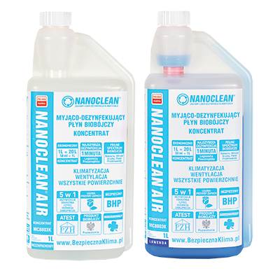 Preparaty dezynfekcyjne > NANOCLEAN AIR 1L (koncentrat) Lawenda / Bezzapachowy