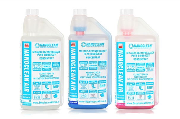 Preparaty dezynfekcyjne > NANOCLEAN AIR 1L (koncentrat) Lawenda / Orchidea / Bezzapachowy Preparaty dezynfekcyjne > NANOCLEAN AIR 1L (koncentrat) Lawenda / Orchidea / Bezzapachowy