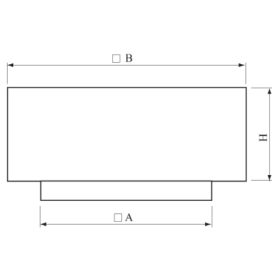 Czerpnie/wyrzutnie i kominki wentylacyjne > Wyrzutnia/czerpnia dachowa prostokątna HRR