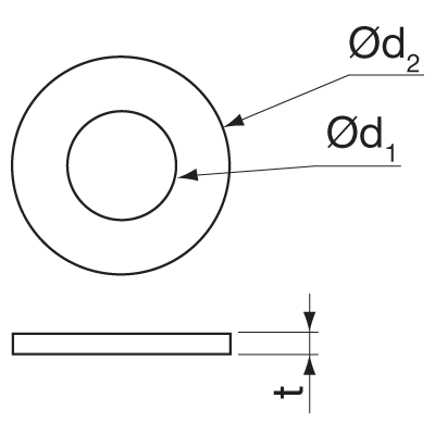 Materiały łączące > Podkładki okrągłe BRB Materiały łączące > Podkładki okrągłe BRB