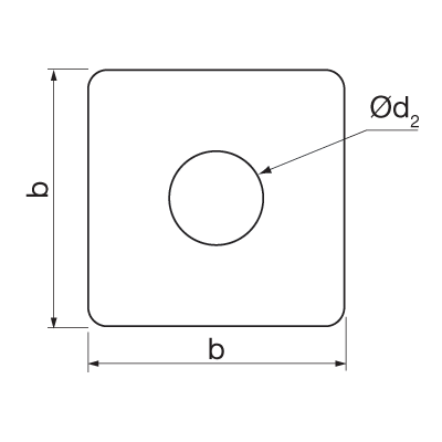 Materiały łączące > Podkładka kwadratowa S4B
