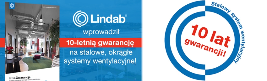 Jako pierwsi wprowadzamy 10-letnią gwarancję na stalowe, okrągłe systemy wentylacyjne! Jako pierwsi wprowadzamy 10-letnią gwarancję na stalowe, okrągłe systemy wentylacyjne!